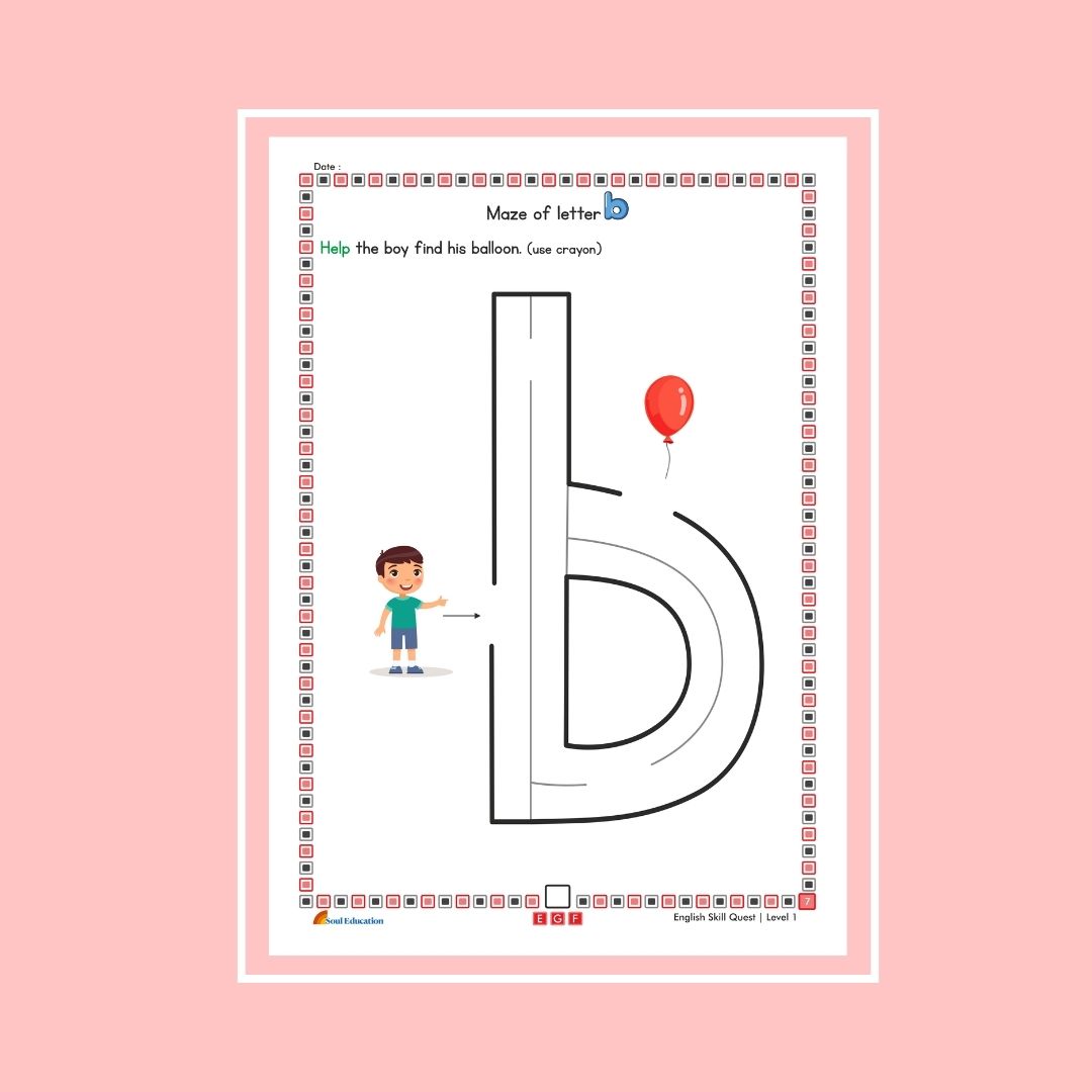 30-Day English Skill Quest Activity Worksheet Set Level 1