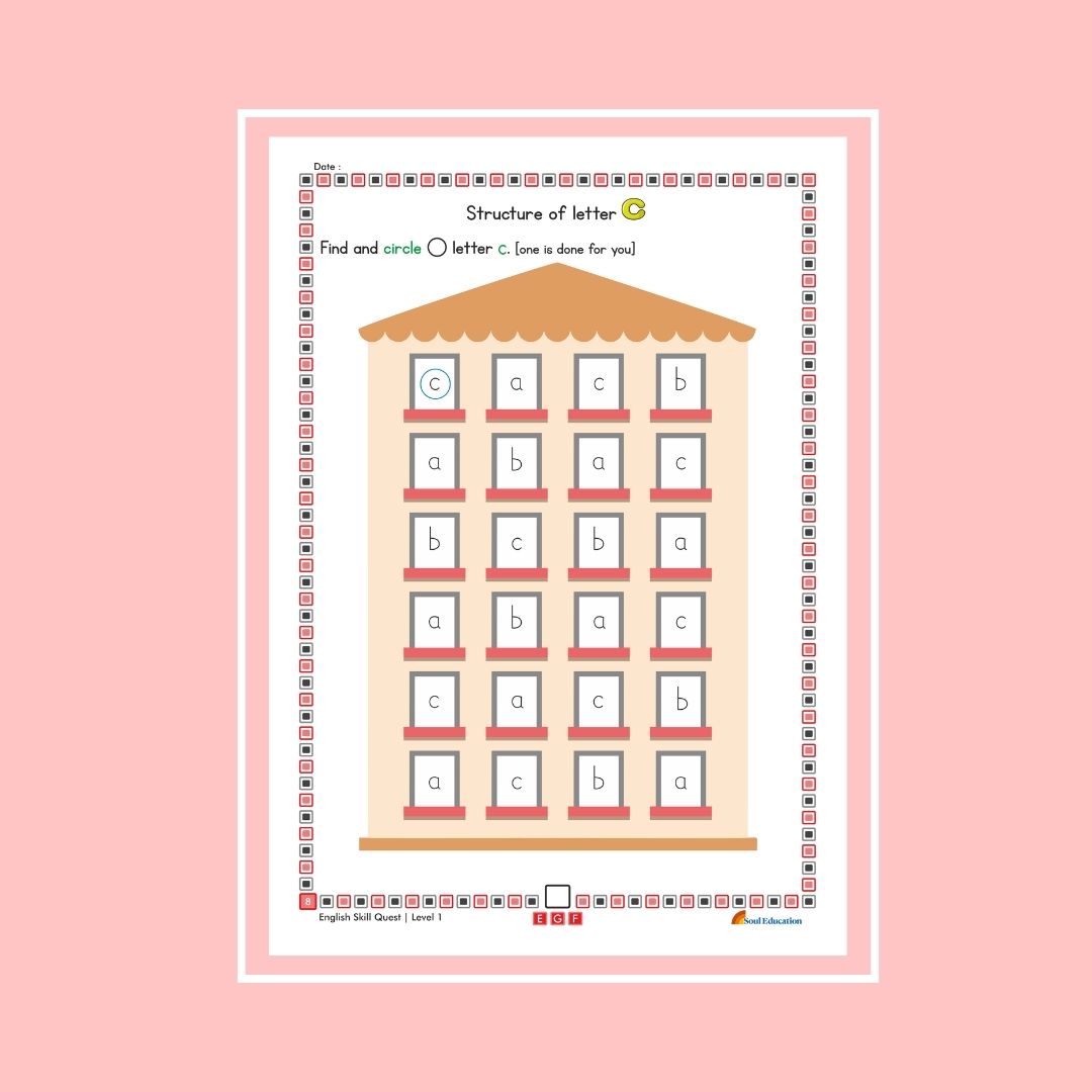 30-Day English Skill Quest Activity Worksheet Set Level 1