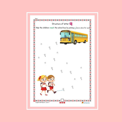 30-Day English Skill Quest Activity Worksheet Set Level 1