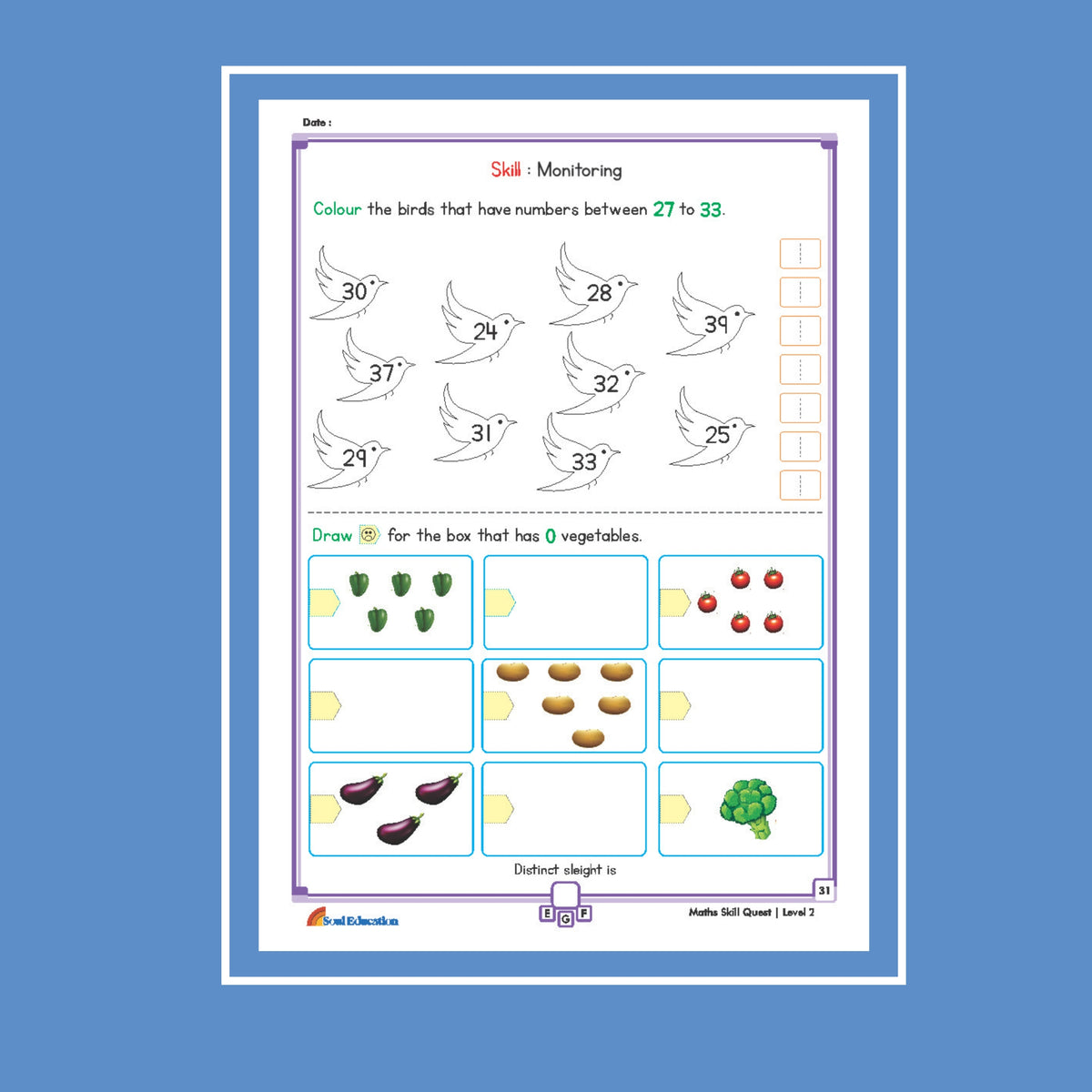 30-Day Maths Skill Quest  Activity Worksheet Set Level 2