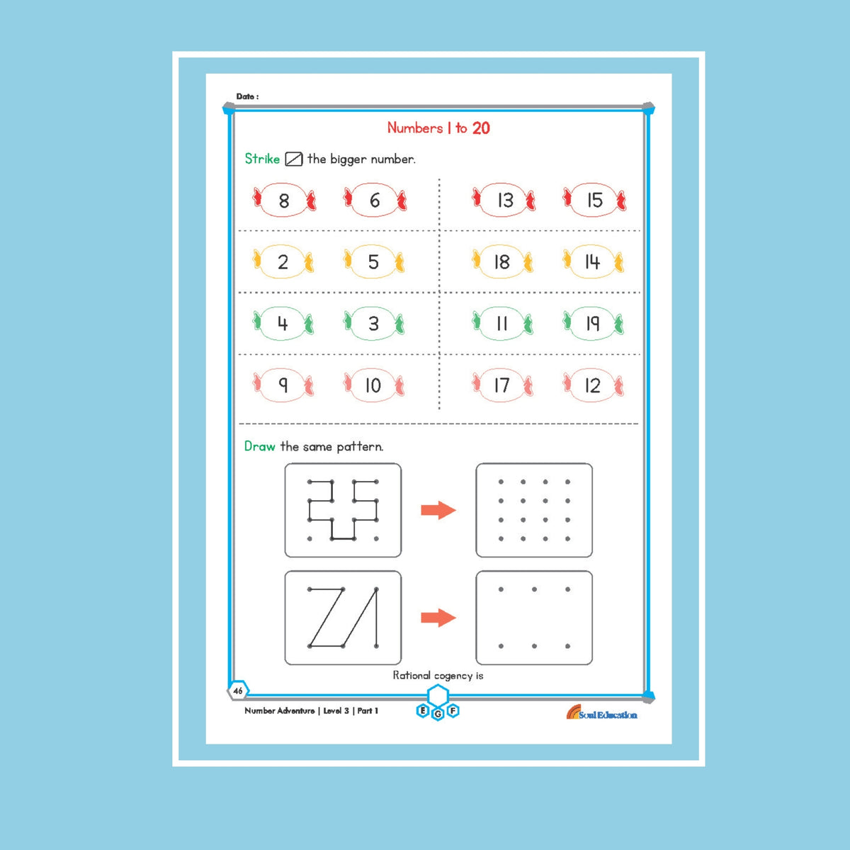30-Day Maths Number Adventure Activity Worksheet Set Level 3
