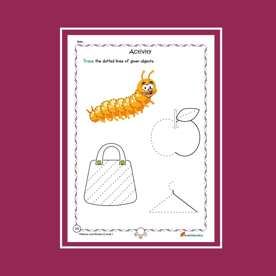 30-Day Strokes And Patterns Activity Worksheet Set Level 1