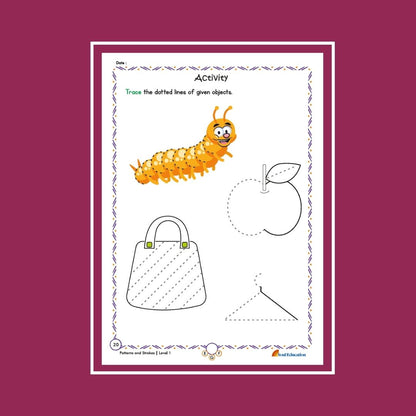 30-Day Strokes And Patterns Activity Worksheet Set Level 1
