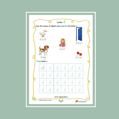 English Letter Adventure Level 1