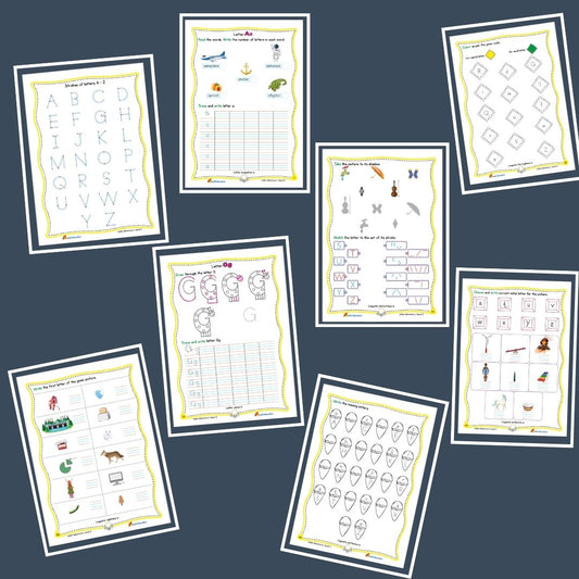 30-Day Letter Adventure  Activity Worksheet Set Level 2