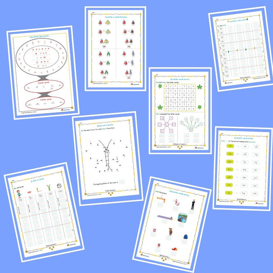 30-Day Word Adventure Activity Worksheet Set Level 2