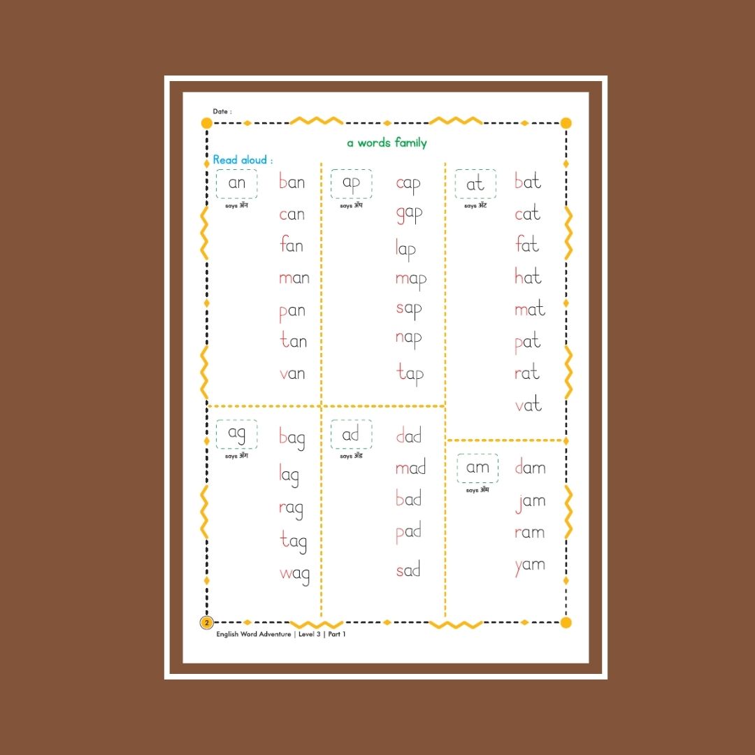 30-Day Word Adventure Activity Worksheet Set Level 3 Part 1