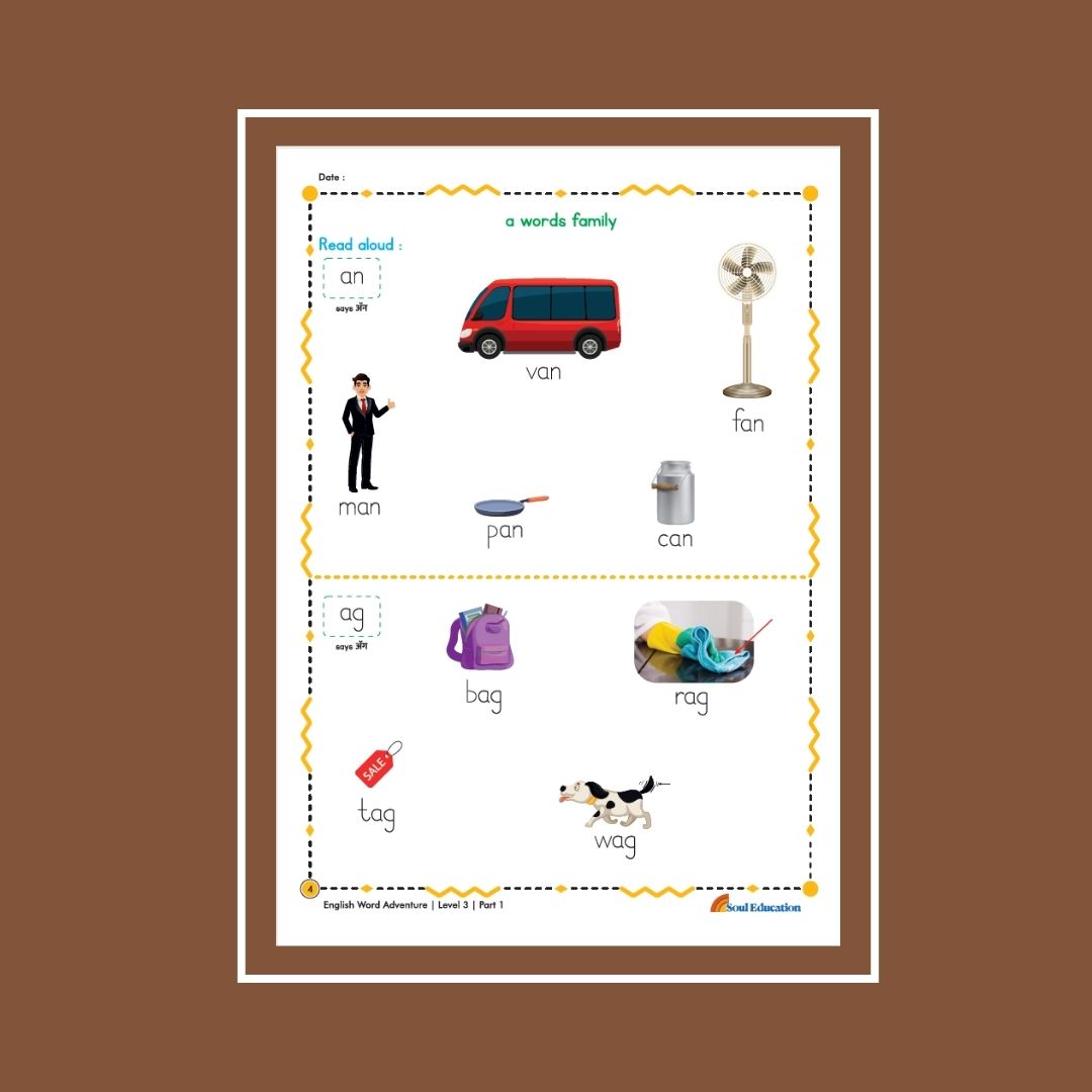 30-Day Word Adventure Activity Worksheet Set Level 3 Part 1