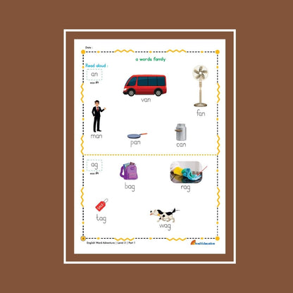 30-Day Word Adventure Activity Worksheet Set Level 3 Part 1