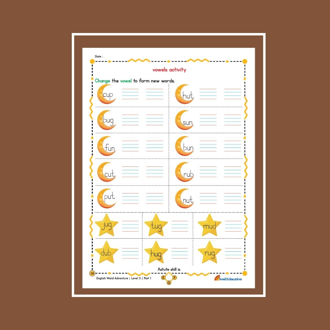 30-Day Word Adventure Activity Worksheet Set Level 3 Part 1