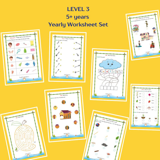 Level 3 Yearly Worksheet Set